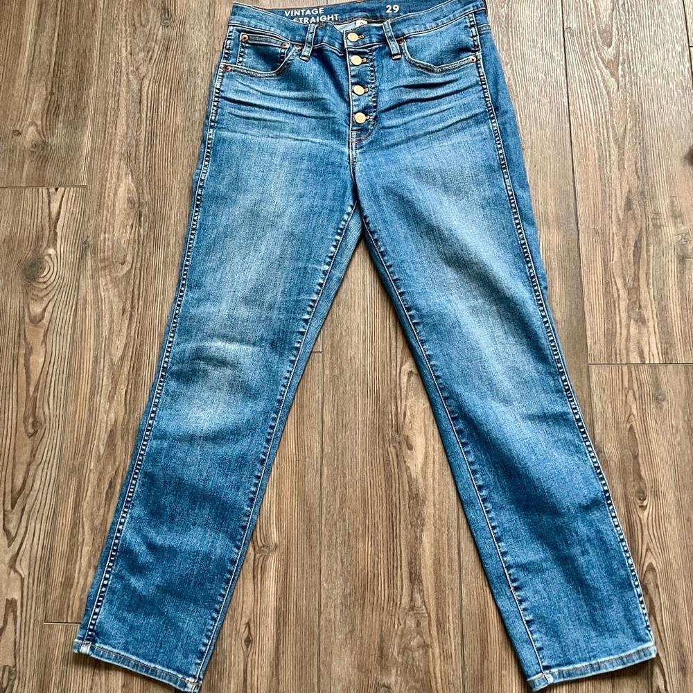 Vintage slim straight jeans